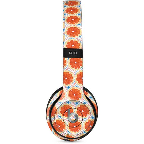 Bouffants and Broken Hearts Citrus Geo Beats Solo 2 Wired Skin