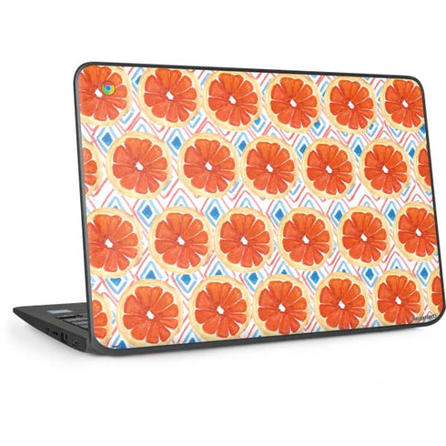 Bouffants and Broken Hearts Citrus Geo HP Chromebook Skin