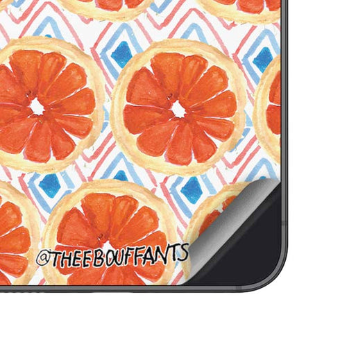 Bouffants and Broken Hearts Citrus Geo Galaxy A16 5G Skin