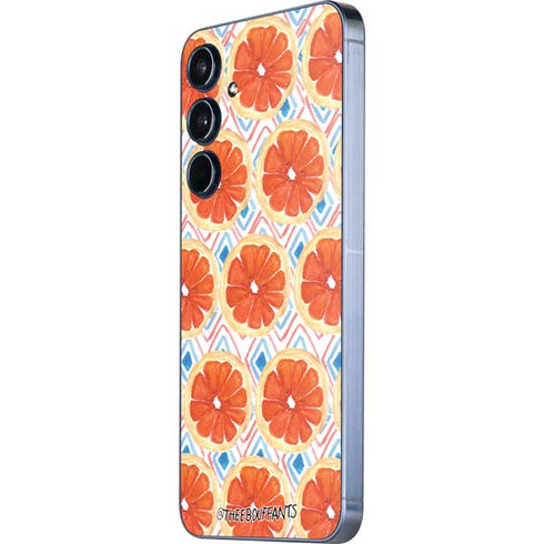 Bouffants and Broken Hearts Citrus Geo Galaxy A36 5G Skin