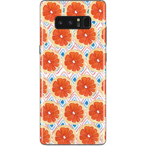 Bouffants and Broken Hearts Citrus Geo Galaxy Note 8 Skin