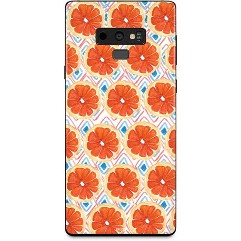 Bouffants and Broken Hearts Citrus Geo Galaxy Note 9 Skin