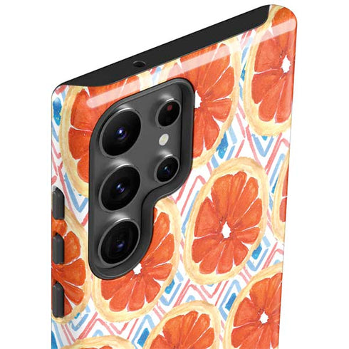 Bouffants and Broken Hearts Citrus Geo Galaxy S23 Ultra Pro Case