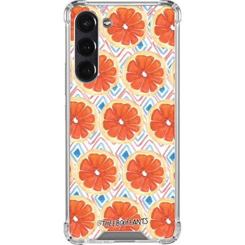 Bouffants and Broken Hearts Citrus Geo Galaxy S24 FE Clear Case