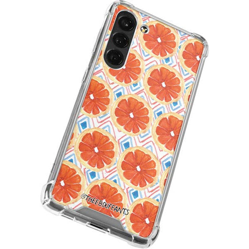 Bouffants and Broken Hearts Citrus Geo Galaxy S24 FE Clear Case