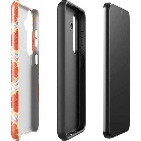 Bouffants and Broken Hearts Citrus Geo Galaxy S25 Impact Case