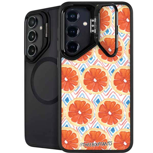 Bouffants and Broken Hearts Citrus Geo Galaxy S25 Kickstand Case