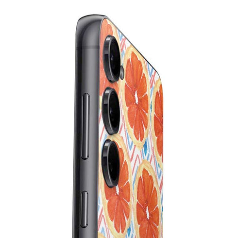 Bouffants and Broken Hearts Citrus Geo Galaxy S25 Skin