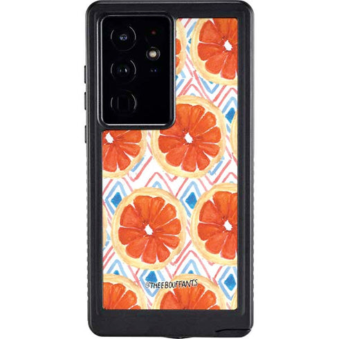 Bouffants and Broken Hearts Citrus Geo Galaxy S24 Ultra Waterproof Case