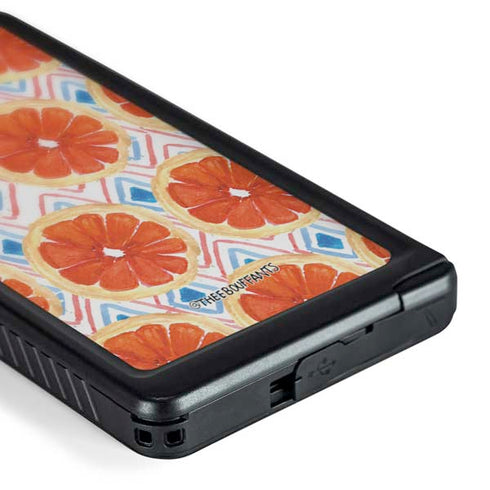 Bouffants and Broken Hearts Citrus Geo Galaxy S24 Ultra Waterproof Case