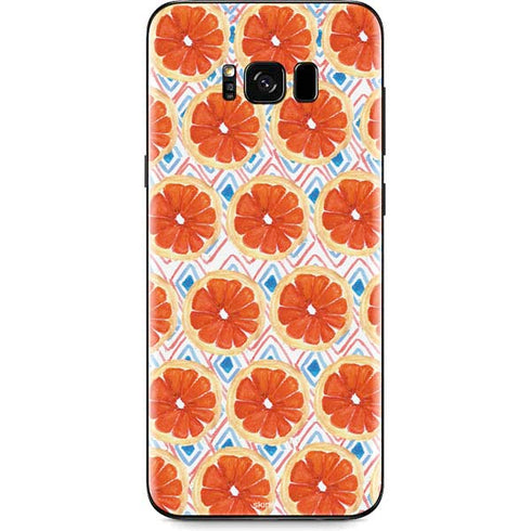 Bouffants and Broken Hearts Citrus Geo Galaxy S8 Skin