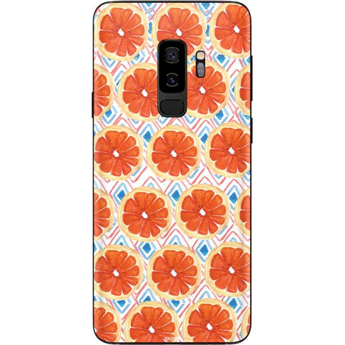 Bouffants and Broken Hearts Citrus Geo Galaxy S9 Plus Skin