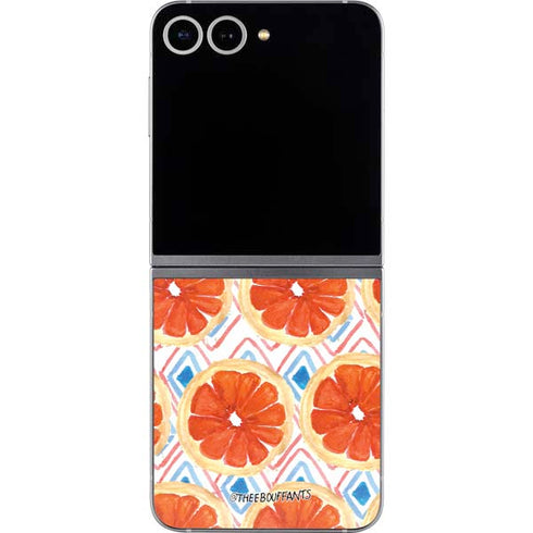 Bouffants and Broken Hearts Citrus Geo Galaxy Z Flip6 Skin