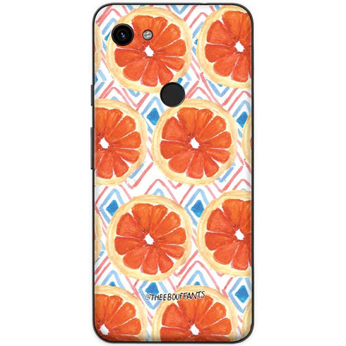 Bouffants and Broken Hearts Citrus Geo Google Pixel 3a XL Skin
