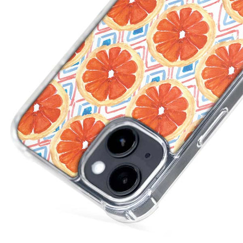 Bouffants and Broken Hearts Citrus Geo iPhone 14 MagSafe Case