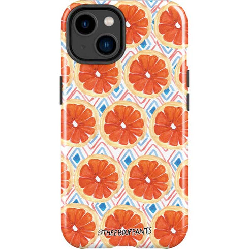 Bouffants and Broken Hearts Citrus Geo iPhone 15 Impact Case