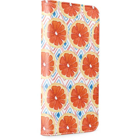 Bouffants and Broken Hearts Citrus Geo iPhone 15 Pro Folio Case