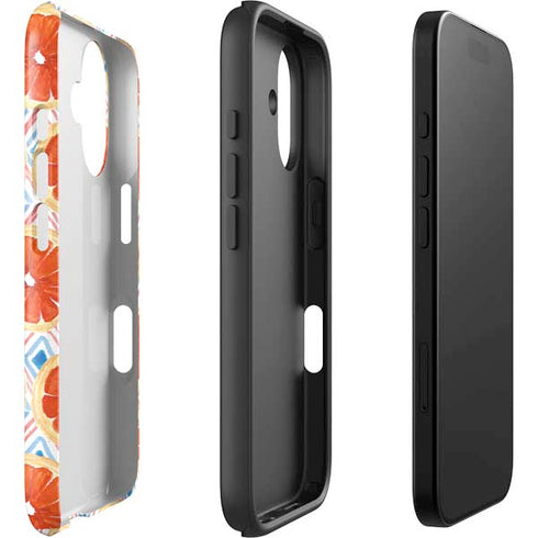 Bouffants and Broken Hearts Citrus Geo iPhone 16 Impact Case