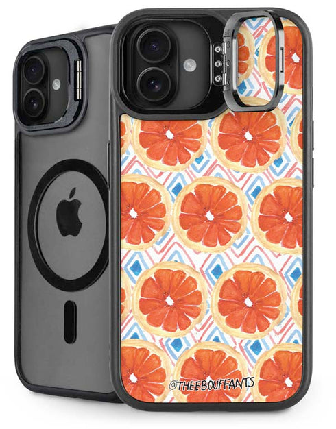 Bouffants and Broken Hearts Citrus Geo iPhone 16 Kickstand Case