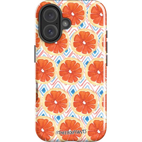Bouffants and Broken Hearts Citrus Geo iPhone 16 Plus Impact Case