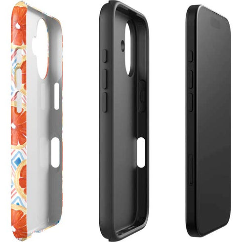 Bouffants and Broken Hearts Citrus Geo iPhone 16 Plus Impact Case