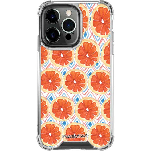 Bouffants and Broken Hearts Citrus Geo iPhone 16 Pro Clear Case