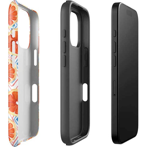 Bouffants and Broken Hearts Citrus Geo iPhone 16 Pro Impact Case