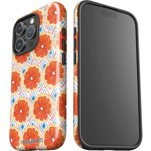 Bouffants and Broken Hearts Citrus Geo iPhone 16 Pro Max Impact Case