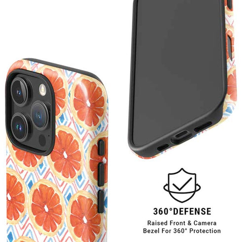 Bouffants and Broken Hearts Citrus Geo iPhone 16 Pro Max Magsafe Impact Case