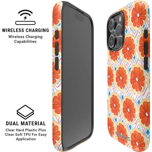 Bouffants and Broken Hearts Citrus Geo iPhone 16 Pro Max Magsafe Impact Case