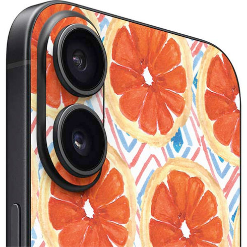 Bouffants and Broken Hearts Citrus Geo iPhone 16 Skin