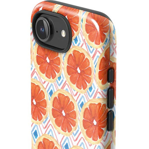 Bouffants and Broken Hearts Citrus Geo iPhone 16e Impact Case