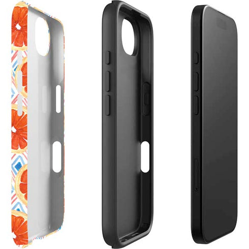 Bouffants and Broken Hearts Citrus Geo iPhone 16e Impact Case