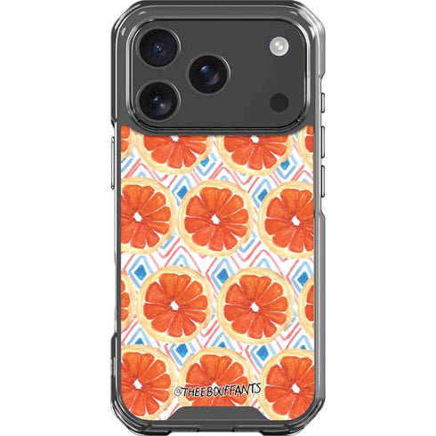 Bouffants and Broken Hearts Citrus Geo iPhone 18 Pro Clear Case