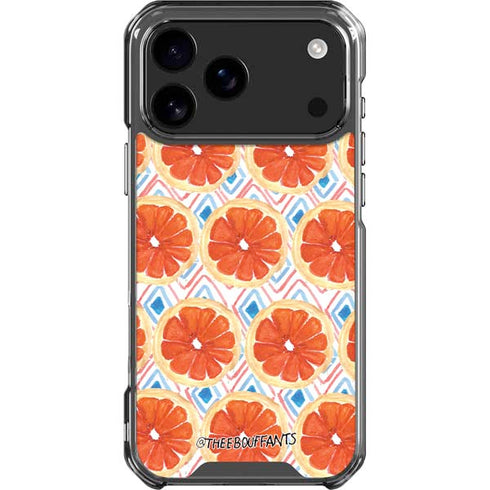 Bouffants and Broken Hearts Citrus Geo iPhone 18 Pro Max Clear Case
