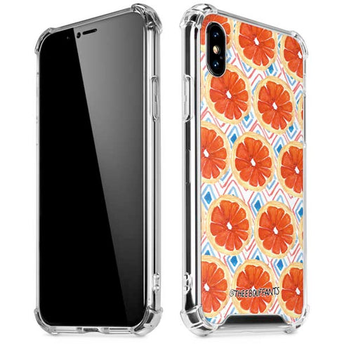 Bouffants and Broken Hearts Citrus Geo iPhone X/XS Clear Case