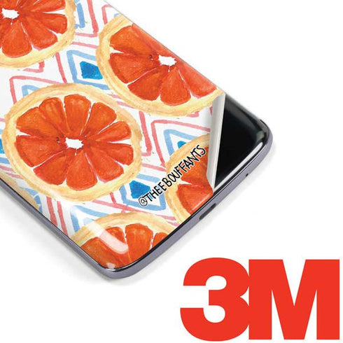Bouffants and Broken Hearts Citrus Geo Moto E5 Plus Skin