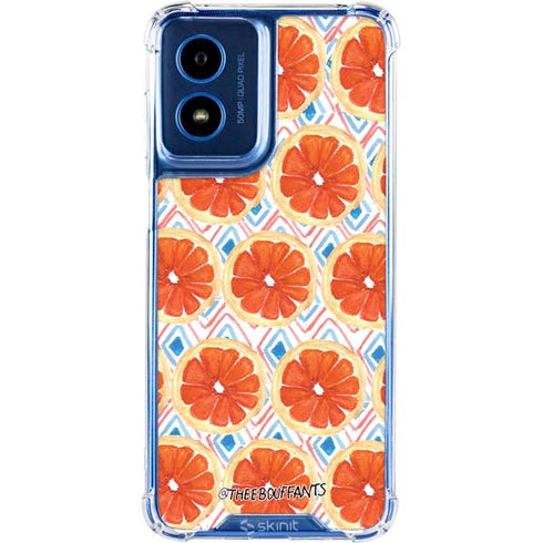 Bouffants and Broken Hearts Citrus Geo Moto G Play 4G (2024) Clear Case