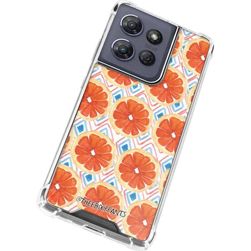 Bouffants and Broken Hearts Citrus Geo Moto G Play 5G (2025) Clear Case