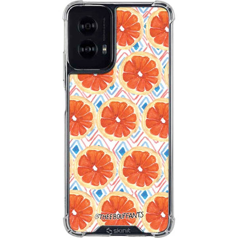 Bouffants and Broken Hearts Citrus Geo Moto G Power 5G (2024) Clear Case