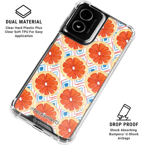 Bouffants and Broken Hearts Citrus Geo Moto G Power 5G (2024) Clear Case