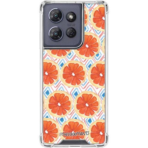 Bouffants and Broken Hearts Citrus Geo Moto G Power 5G (2025) Clear Case