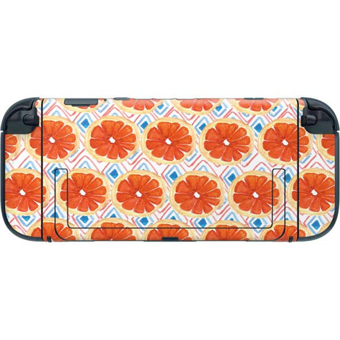 Bouffants and Broken Hearts Citrus Geo Nintendo Switch 2 (2025) with Joy-Con Skin
