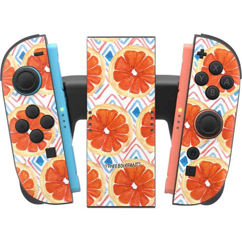 Bouffants and Broken Hearts Citrus Geo Nintendo Switch 2 (2025) Joy-Con Controller Skin
