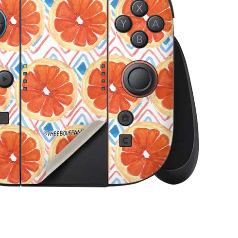 Bouffants and Broken Hearts Citrus Geo Nintendo Switch 2 (2025) Joy-Con Controller Skin