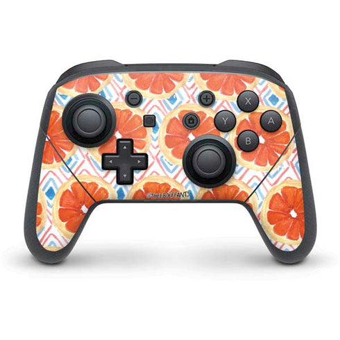 Bouffants and Broken Hearts Citrus Geo Nintendo Skins