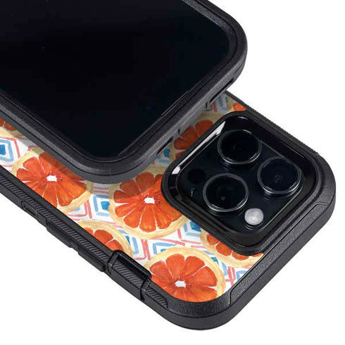 Bouffants and Broken Hearts Citrus Geo Otterbox Defender iPhone Skin