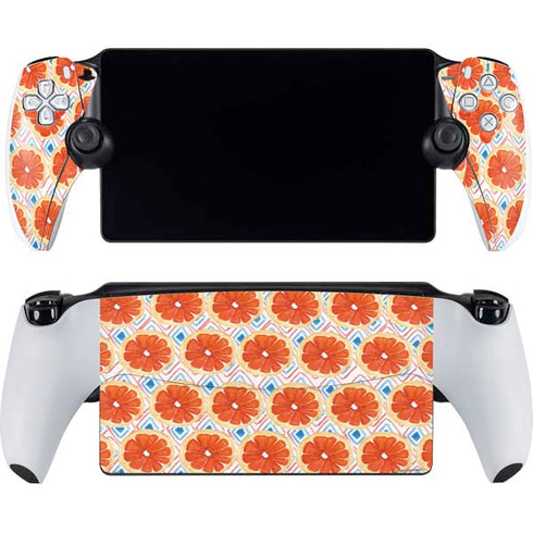 Bouffants and Broken Hearts Citrus Geo PlayStation PS5 Skins