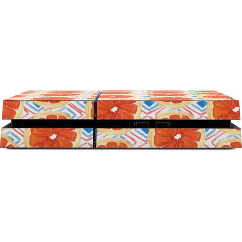 Bouffants and Broken Hearts Citrus Geo PS4 Console Skin