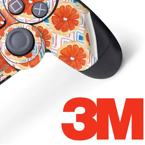 Bouffants and Broken Hearts Citrus Geo PS4 Controller Skin